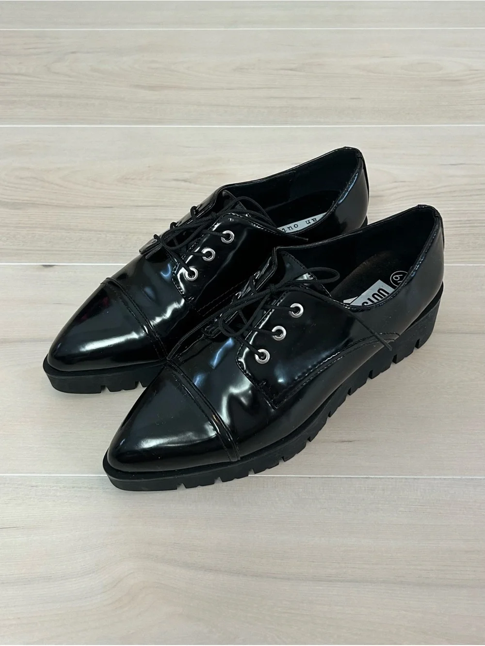outsider 67 black platform oxfords